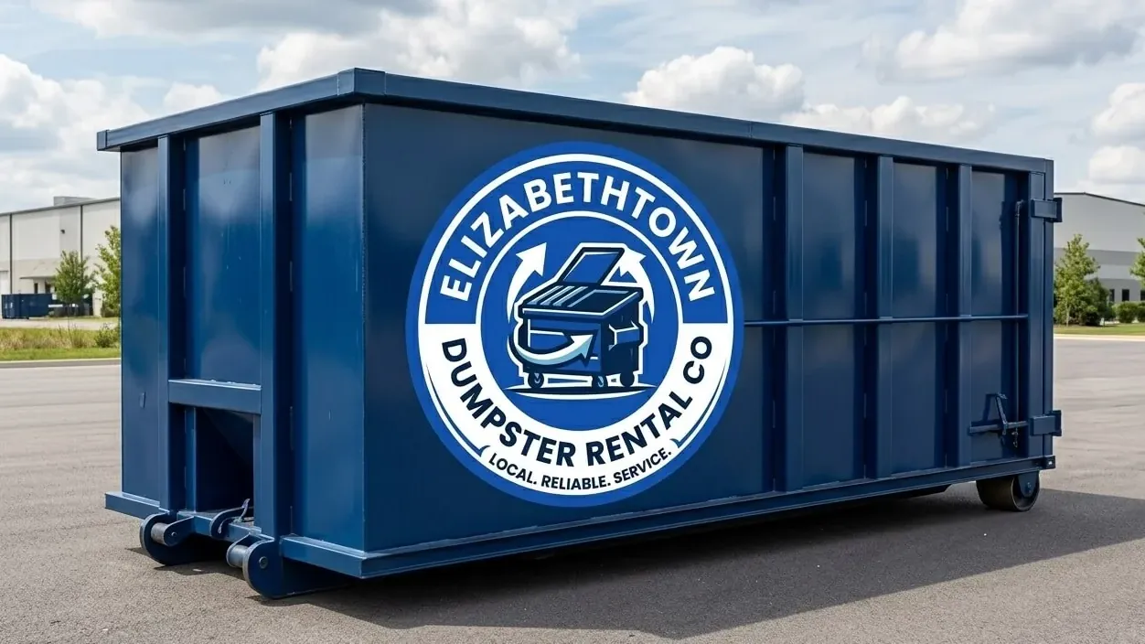 Roll-off dumpster delivery serving Shepherdsville, Kentucky from Elizabethtown Roll-off dumpster delivery serving Shepherdsville, Kentucky from Elizabethtown