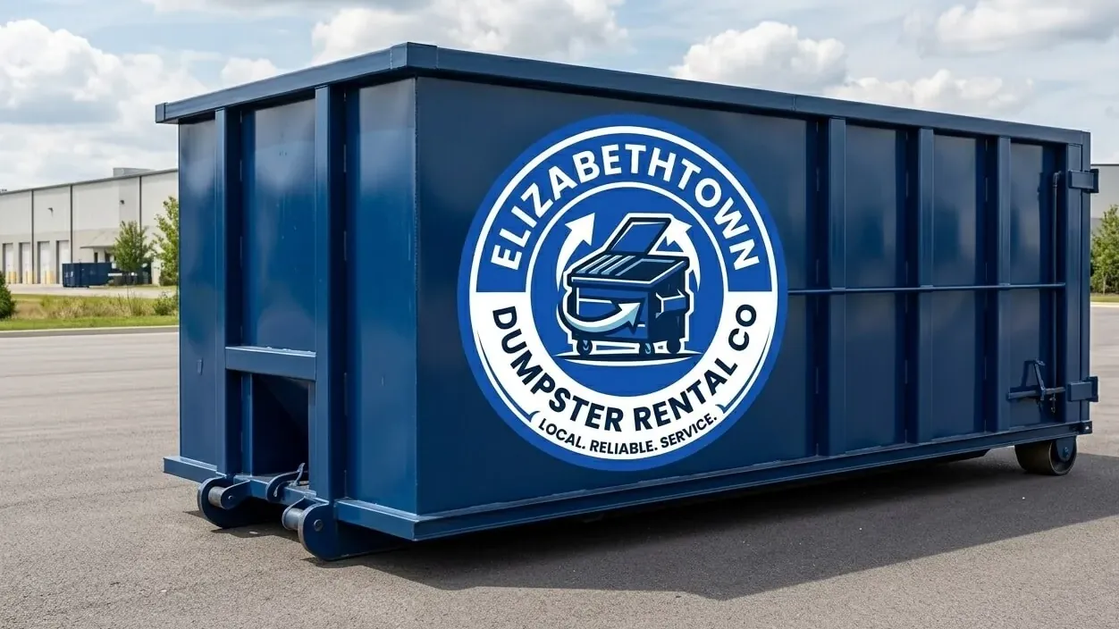 Roll-off dumpster delivery serving Vine Grove, Kentucky from Elizabethtown Roll-off dumpster delivery serving Vine Grove, Kentucky from Elizabethtown